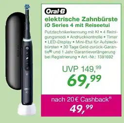 EP Oral-B elektrische Zahnbürste iO Series 4 mit Reiseetui Angebot
