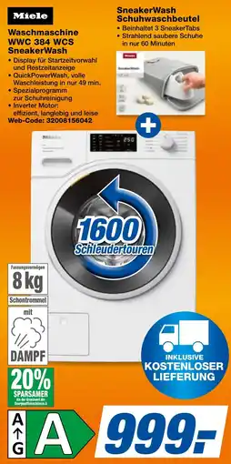 expert Techno Land Miele Waschmaschine WWC 384 WCS SneakerWash Angebot