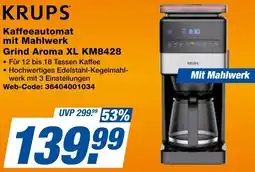 expert Techno Land KRUPS Kaffeeautomat mit Mahlwerk Grind Aroma XL KM8428 Angebot