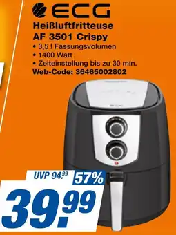 expert Techno Land ECG Heißluftfritteuse AF 3501 Crispy Angebot