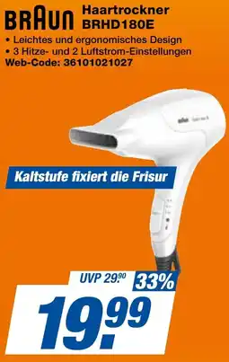 expert Techno Land BRAUN Haartrockner BRHD180E Angebot