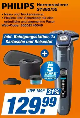 expert Techno Land PHILIPS Herrenrasierer S7882/55 Angebot