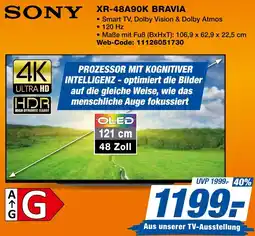 expert Techno Land SONY XR-48A90K BRAVIA Angebot