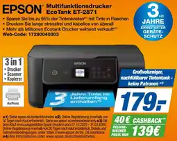 expert Techno Land EPSON Multifunktionsdrucker EcoTank ET-2871 Angebot