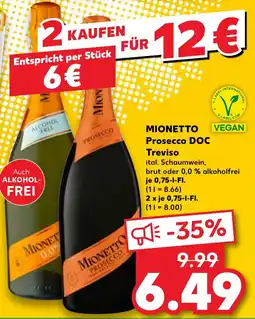 Kaufland MIONETTO Prosecco DOC Treviso Angebot