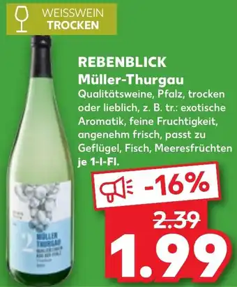 Kaufland REBENBLICK Müller-Thurgau Angebot