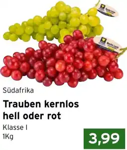 CAP Markt Südafrika Trauben kernlos hell oder rot Angebot