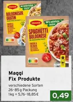 CAP Markt Maggi Fix Produkte Angebot
