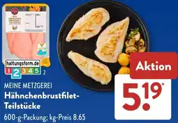 Aldi Süd MEINE METZGEREI Hähnchenbrustfilet Teilstücke Angebot