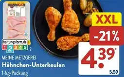 Aldi Süd MEINE METZGEREI Hähnchen-Unterkeulen Angebot