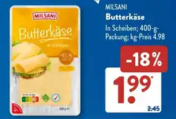 Aldi Süd MILSANI Butterkäse Angebot