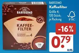 Aldi Süd BARISSIMO Kaffeefilter Angebot