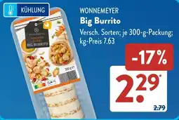 Aldi Süd WONNEMEYER Big Burrito Angebot