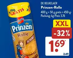 Aldi Süd DE BEUKELAER Prinzen Rolle Angebot