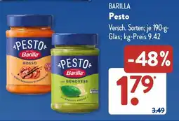 Aldi Süd BARILLA Pesto Angebot