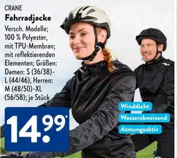 Aldi Süd CRANE Fahrradjacke Angebot
