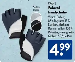 Aldi Süd CRANE Fahrrad handschuhe Angebot