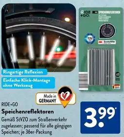 Aldi Süd RIDE+GO Speichenreflektoren Angebot
