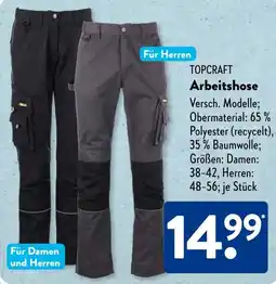 Aldi Süd TOPCRAFT Arbeitshose Angebot