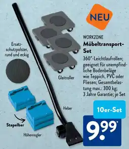 Aldi Süd WORKZONE Möbeltransport- Set Angebot