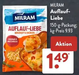 Aldi Süd MILRAM Auflauf- Liebe Angebot