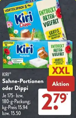 Aldi Süd KIRI Sahne-Portionen oder Dippi Angebot