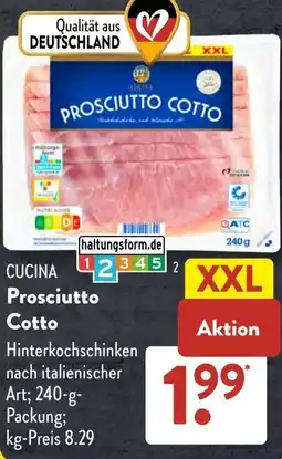 Aldi Süd CUCINA Prosciutto Cotto Angebot