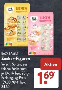Aldi Süd BACK FAMILY Zucker-Figuren Angebot