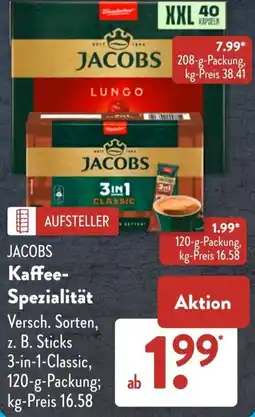 Aldi Süd JACOBS Kaffee- Spezialität Angebot