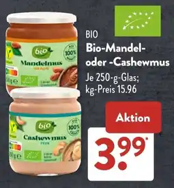Aldi Süd BIO Bio-Mandel oder Cashewmus Angebot