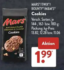 Aldi Süd MARS/TWIX/ BOUNTY/M&M'S Cookies Angebot