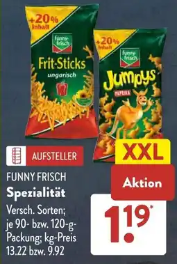 Aldi Süd FUNNY FRISCH Spezialität Angebot