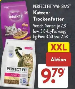 Aldi Süd PERFECT FITTM/WHISKAS Katzen- Trockenfutter Angebot
