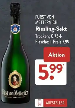 Aldi Süd FÜRST VON METTERNICH Riesling-Sekt Angebot