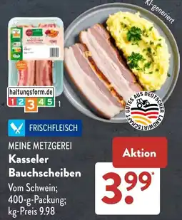 Aldi Süd MEINE METZGEREI Kasseler Bauchscheiben Angebot
