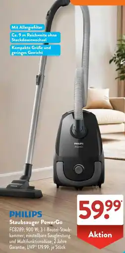 Aldi Süd PHILIPS Staubsauger PowerGo Angebot