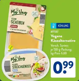 Aldi Süd MYVAY Vegane Käsealternative Angebot