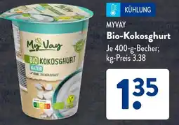 Aldi Süd MYVAY Bio-Kokosghurt Angebot