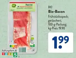 Aldi Süd BIO Bio-Bacon Angebot