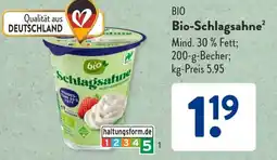 Aldi Süd BIO Bio-Schlagsahne Angebot
