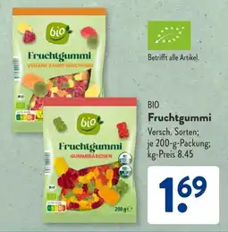 Aldi Süd BIO Fruchtgummi Angebot