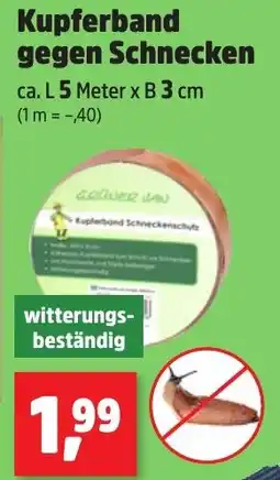 Thomas Philipps GRÜNER JAN Kupferband gegen Schnecken Angebot