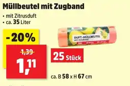 Thomas Philipps Müllbeutel mit Zugband Angebot