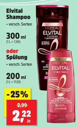 Thomas Philipps Elvital Shampoo oder Spülung Angebot