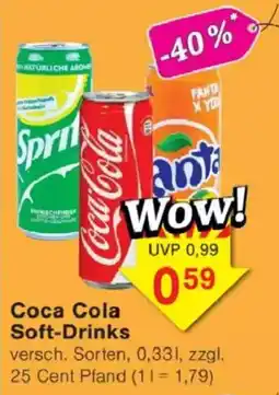 Jawoll Coca Cola Soft Drinks Angebot