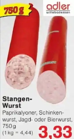 Jawoll adler Stangen Wurst Angebot