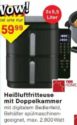 Jawoll TIM HOME Heißluftfritteuse mit Doppelkammer Angebot