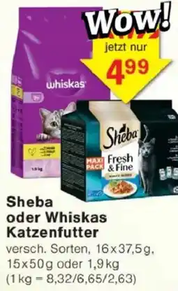 Jawoll Sheba oder Whiskas Katzenfutter Angebot
