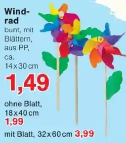 Jawoll Wind rad ca. 14x30 cm Angebot