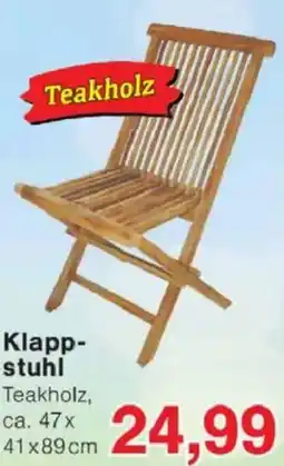 Jawoll Klapp stuhl Teakholz Angebot